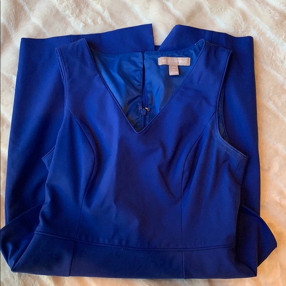 Banana Republic | blue peplum wool dress - Picture 2 of 6